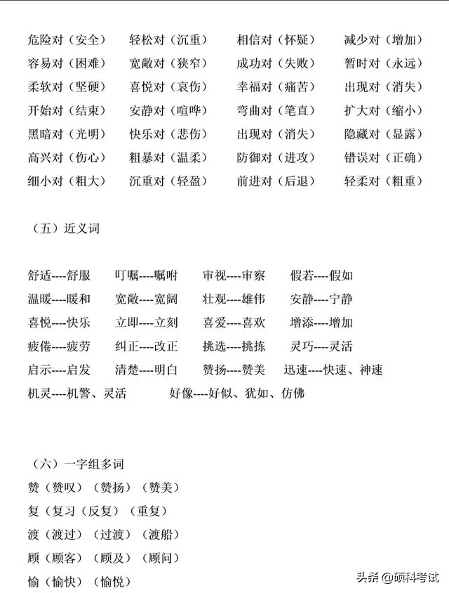 三年級(jí)語文下冊(cè)語文重點(diǎn)知識(shí)梳理，期中期末復(fù)習(xí)必備，可下載打印