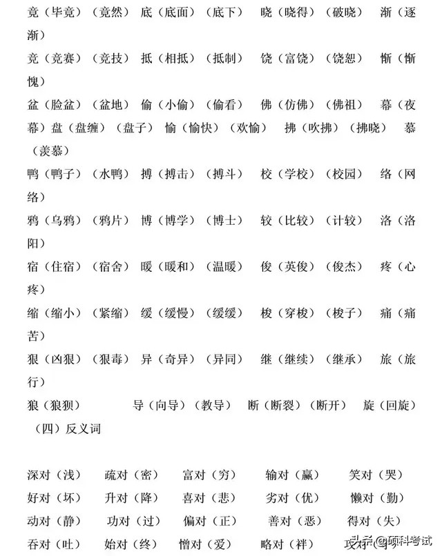 三年級(jí)語文下冊(cè)語文重點(diǎn)知識(shí)梳理，期中期末復(fù)習(xí)必備，可下載打印